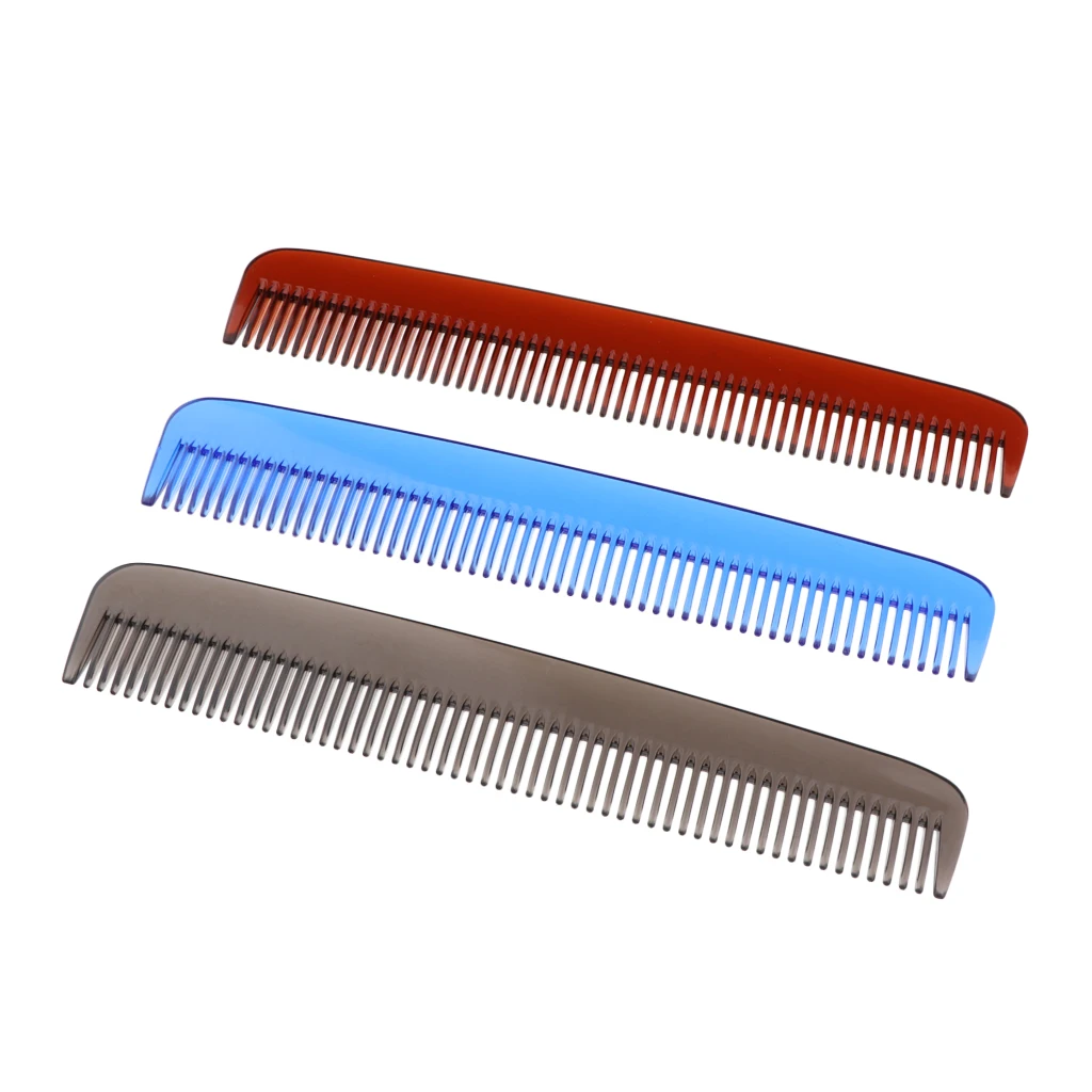 Professional 7.3 Inch Plastic Salon Haircutting Barber Styling Hairdressing Smooth Comb for All Hair Types & Styles