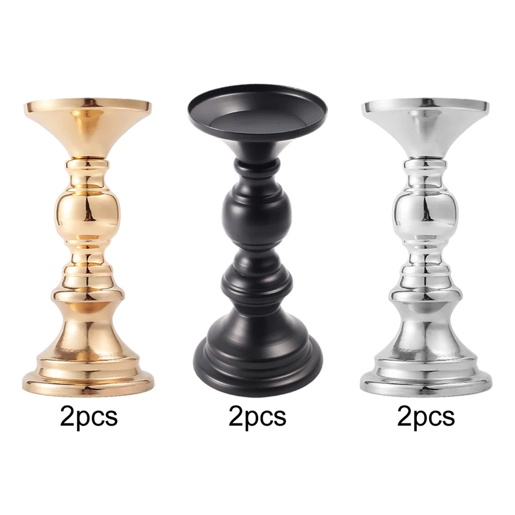 2x Retro Candle Holder Wedding Decoration Modern Candle Holder Centerpiece Candlestick Dining Table Decoration Candle Holders