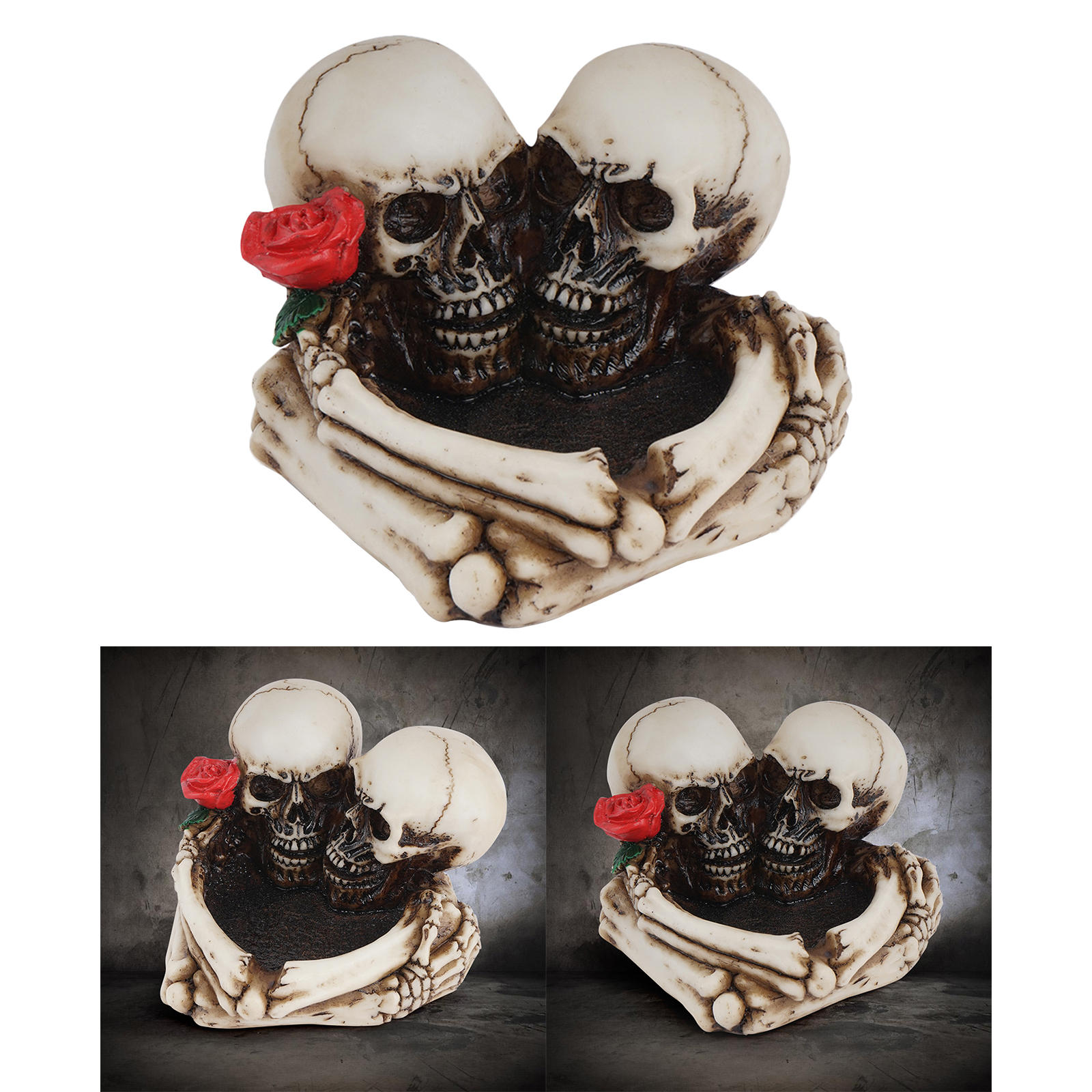 Portable Skull Shape Cigarette Cigar Ashtray Ash Tray Holder Decor Gothic