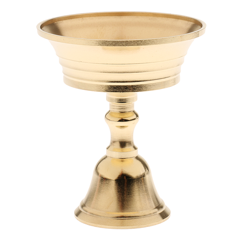 Ghee Lamp Holder Candle Holder Tibetan Brass Butter Oil Lamp Home Ornament 5-11cm