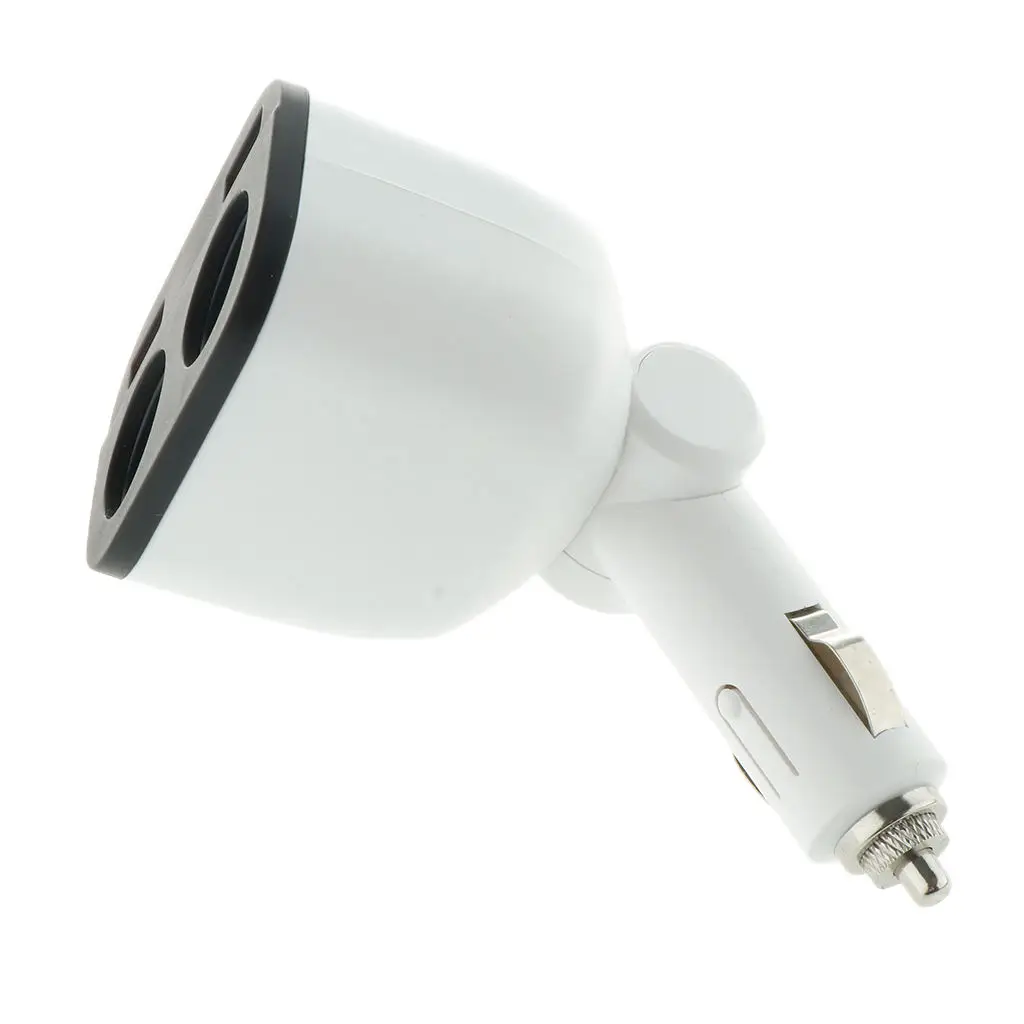 Durable Cigarette Lighter Power Adapter Convenient Dual USB Car Charger Adapter with Voltage Display
