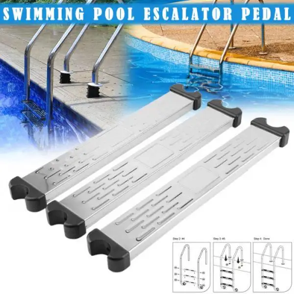 Stainless Steel Pool Anti Slip Pedal Ladder Step Replacement Stair Ladder