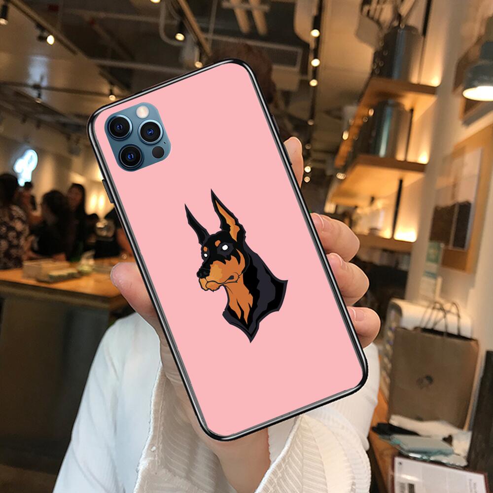 Роскошные чехлы для телефонов Doberman в стиле аниме для iphone 11 Pro Max,  чехол для 12 8 7 6 S XR PLUS X XS SE 2020 mini, чехол для мобильного  телефона f | AliExpress