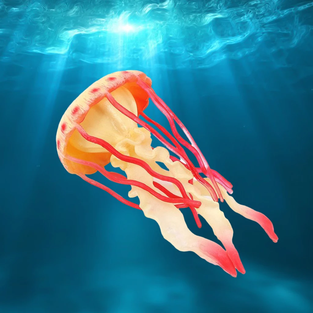 Plastic Jellyfish Model Sea Creatures Model Vivid Softy Science Educational Toys Tools