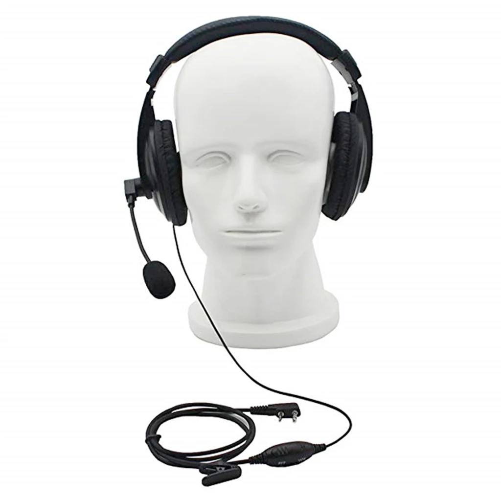 2x Noise Cancelling Headphones PTT MIC Headphone Headset for 777S RT21/22/5R RD/5R/A 888S/82HP