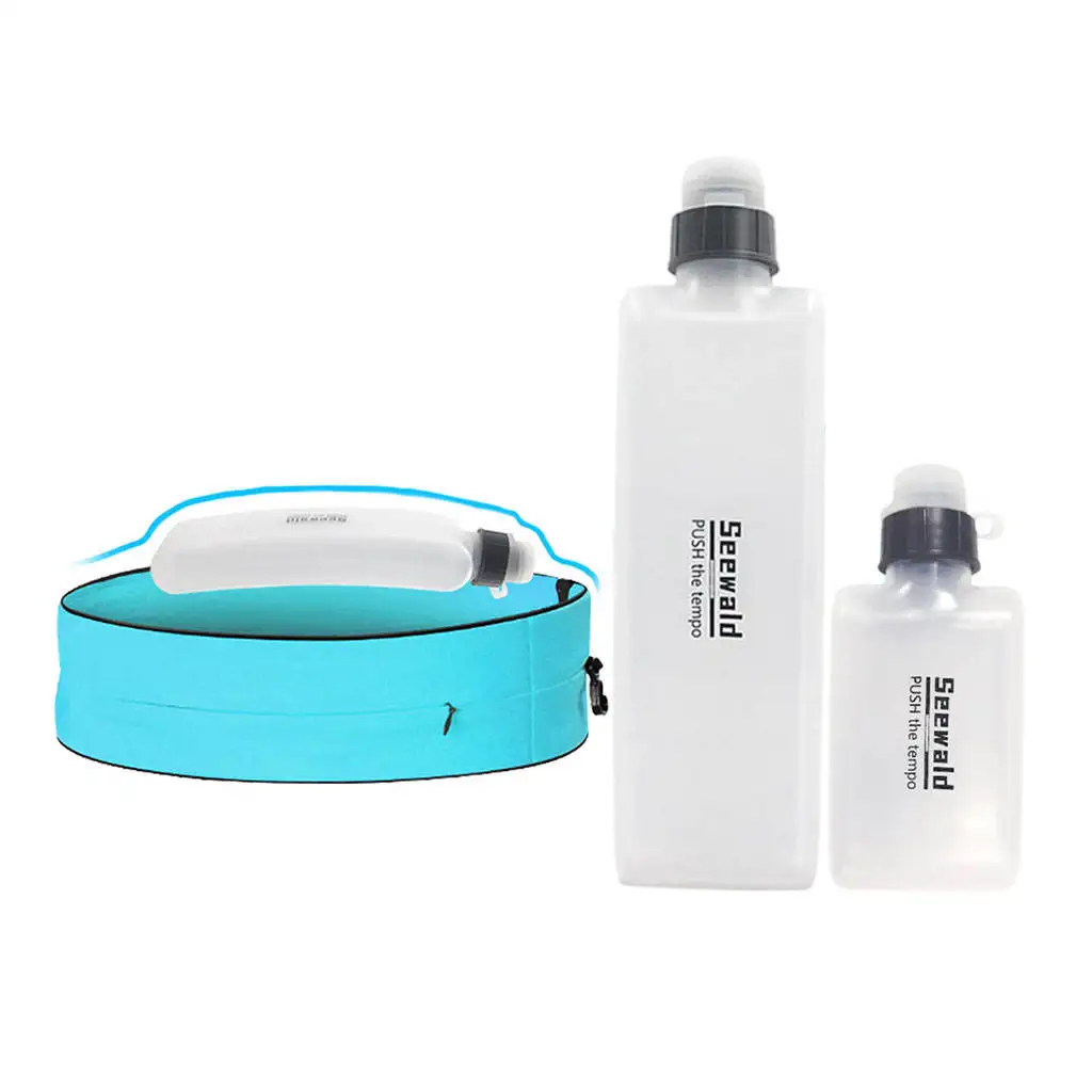 Sports Water Bottle Storage Container BPA Free For Running Hydration Belt Backpack Waist Bag Camping