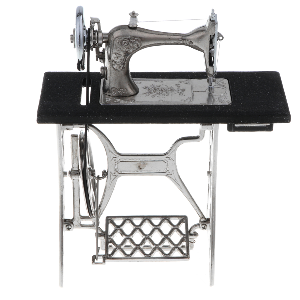 Replica 1/10th Alloy Table Style Sewing Machine W/Table Craft Diecast Model