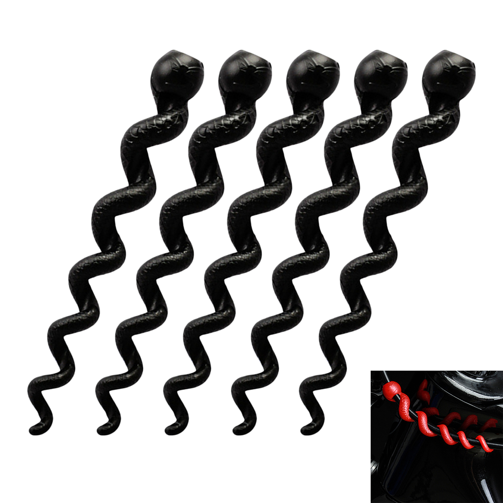 5Pcs Cable Sleeve Rubber Soft Waterproof for Housing Protector MTB Road Bike Cycling