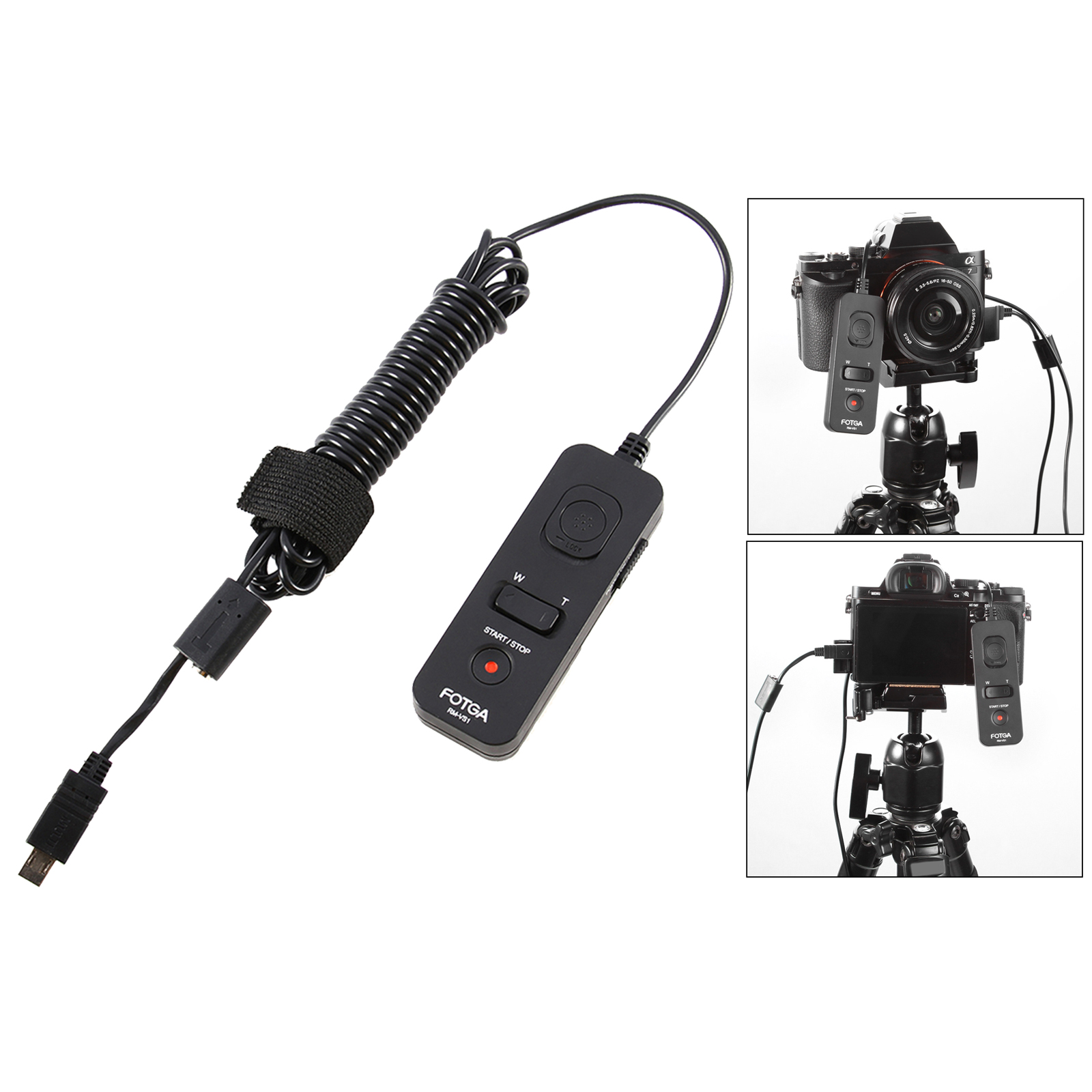 RM-VS1 118 Inches Remote Control Shutter Cord Cable for Sony HDR-PJ350E HDR-PJ240 HDR-CX900E HDR-CX610E HDR-CX240E FDR-AX100E