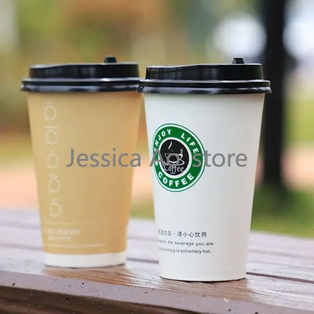 Vaso café de papel Doble capa para bebidas calientes 360 ml.