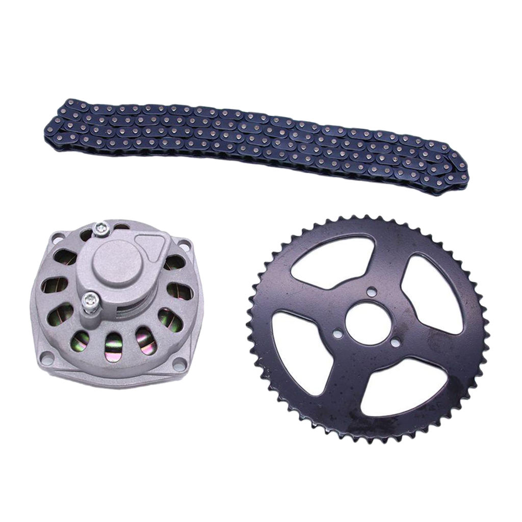 Motorcycle Sprocket Kit, Replacement Parts, 54T 26mm Rear Sprocket and T8F Chain with 6 Teeth  for Mini Pocket Bike