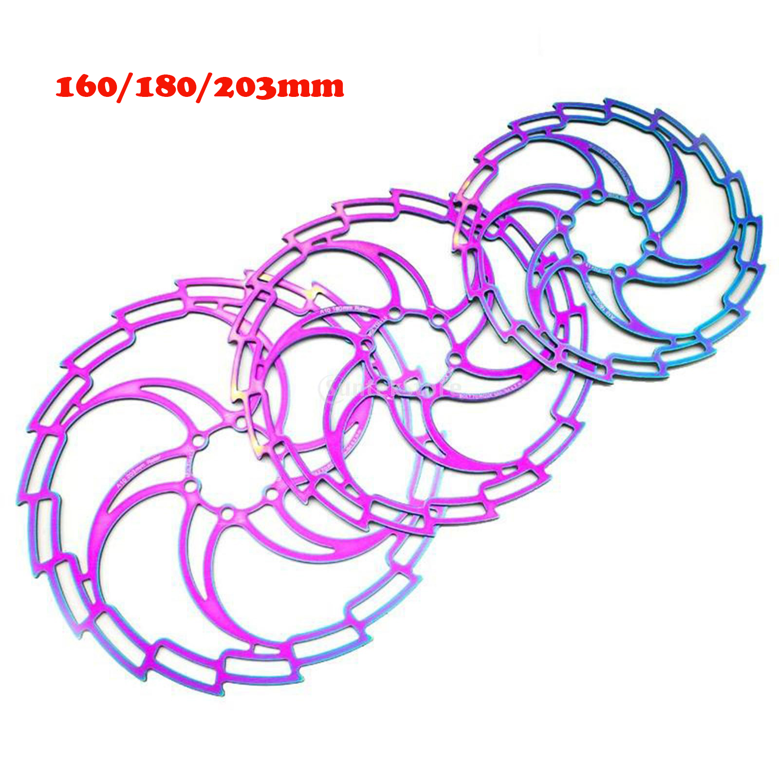 High Strength Bike Disc Brake Rotor Solid Mountain Road Bicycle 180/160/203mm
