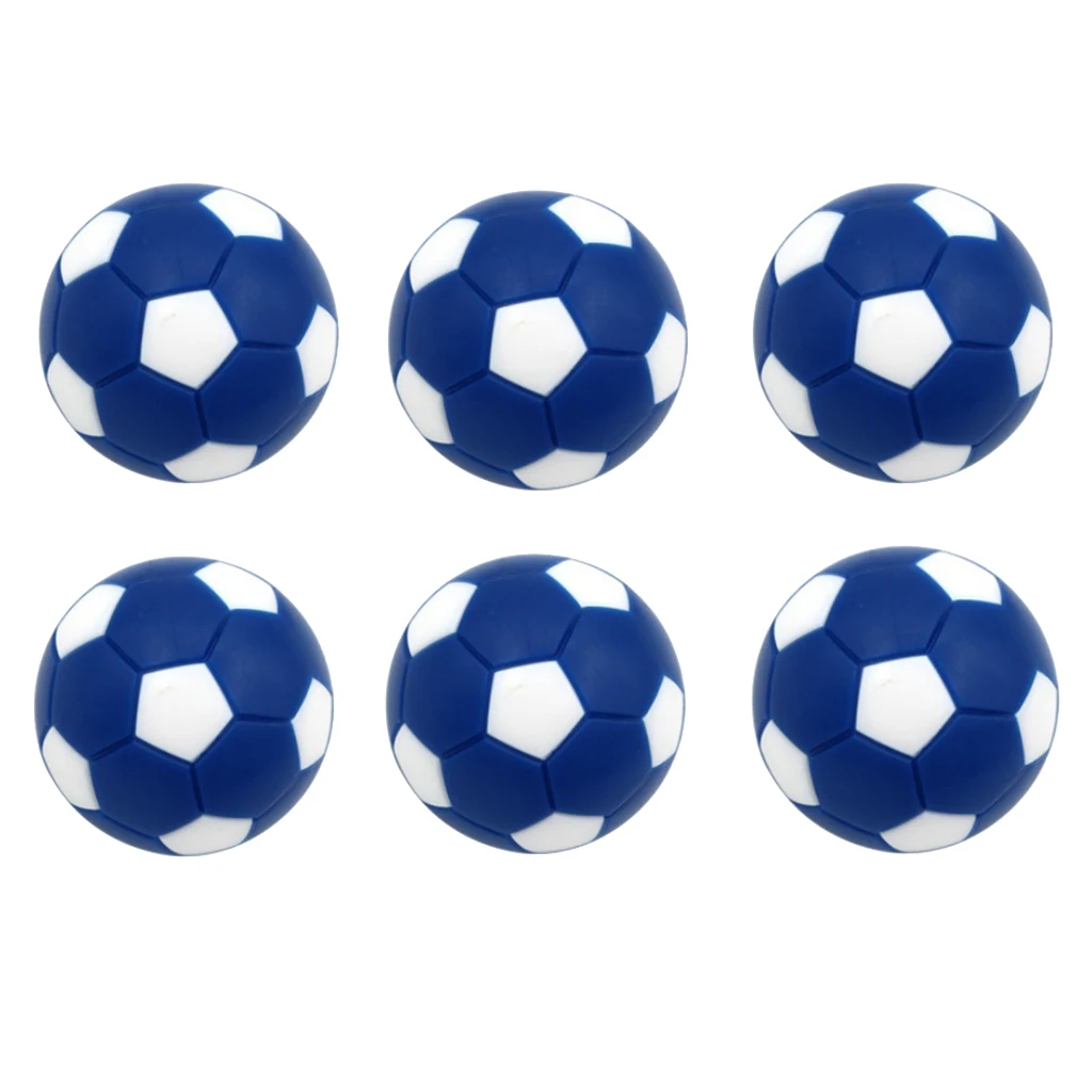 Table Soccer Foosballs Replacement Mini Soccer Balls (6 Pack) - Durable & Long Lasting - 6 Colors Optional