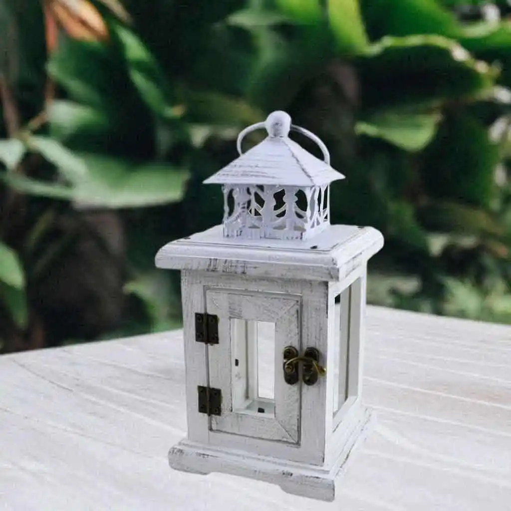 Retro Lantern Candle Holders Pillar/Tealight Candlestick for Indoor Outdoor Aromatherapy Candle Home Garden Decor Ornaments