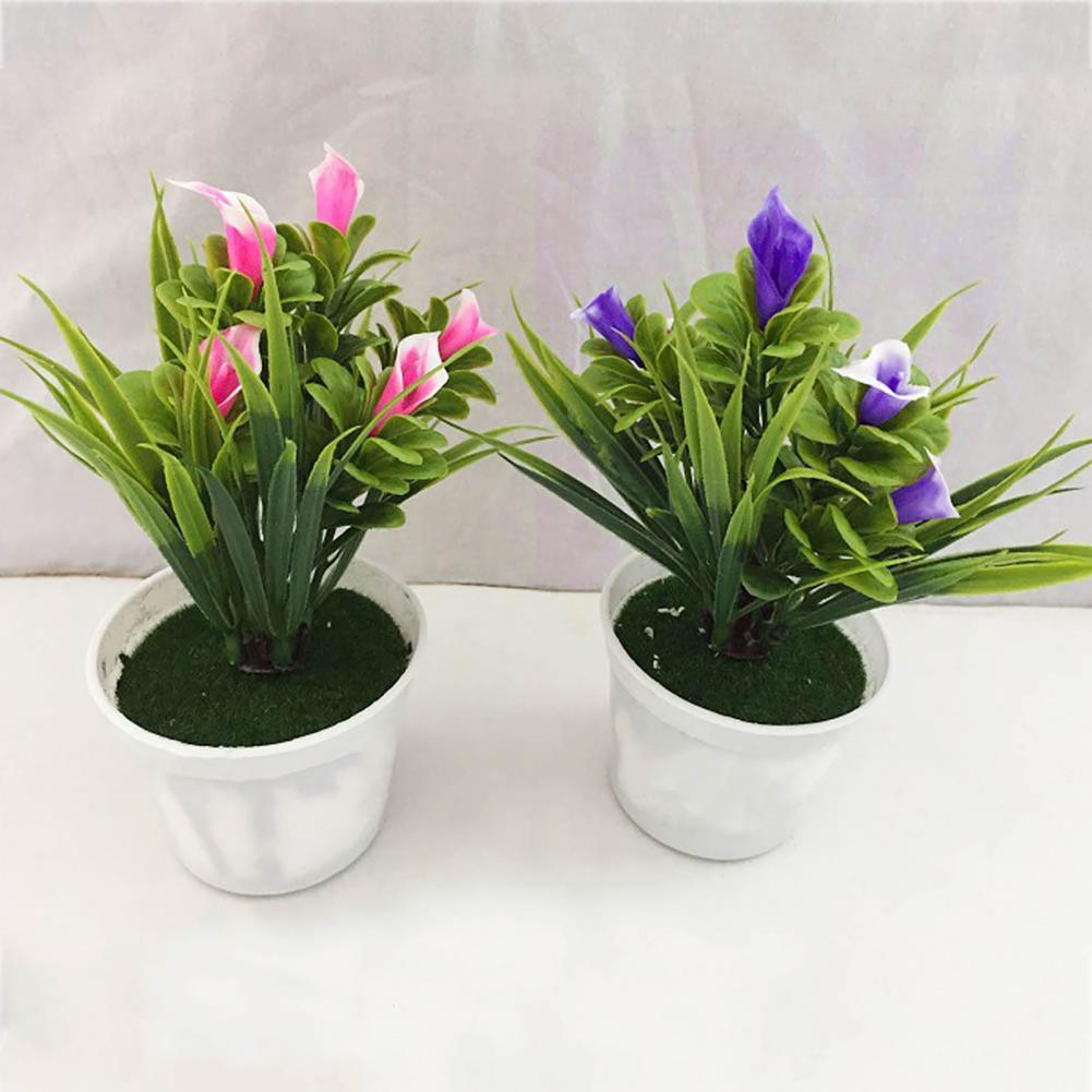 80%HOTPlastic Artificial Bonsai Artificial Plants Fake Potted Flowers Home Office Garden Party Decoration Wedding Christmas DIY