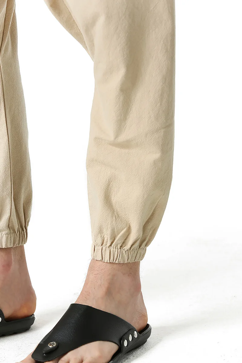 gota-virilha calças largas fresco respirável corredores sweatpantalones hombre sarouel homme hippy