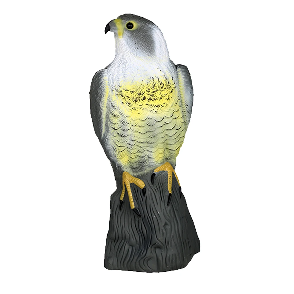 Realistic Falcon Scare Cat Scarer Rabbit Bird Repeller Cat Prowler Owl Fake Scarecrow Decoy Pest Control