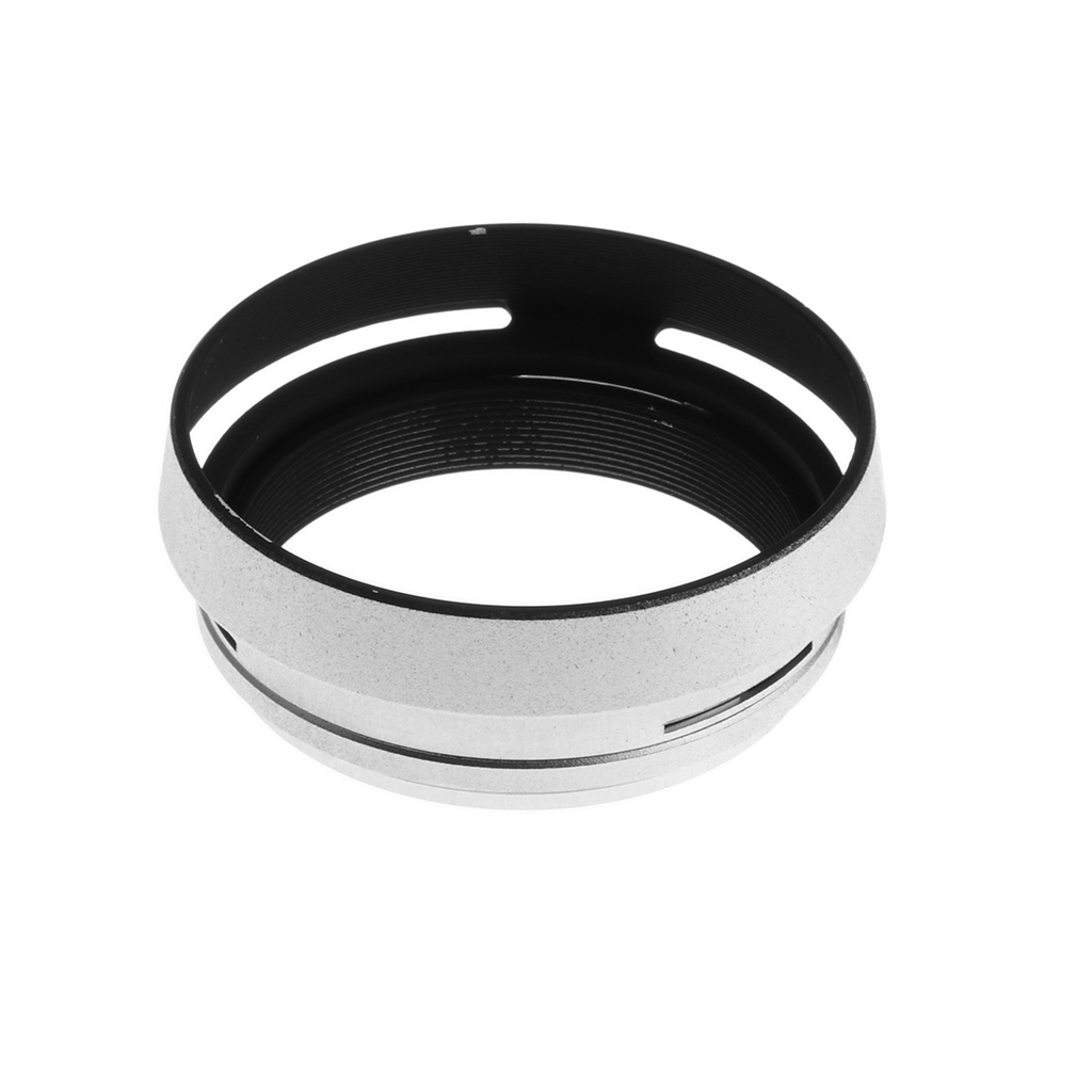 Silver 49mm Filter Lens Hood Shade for  Finepix X100 X100S Camera