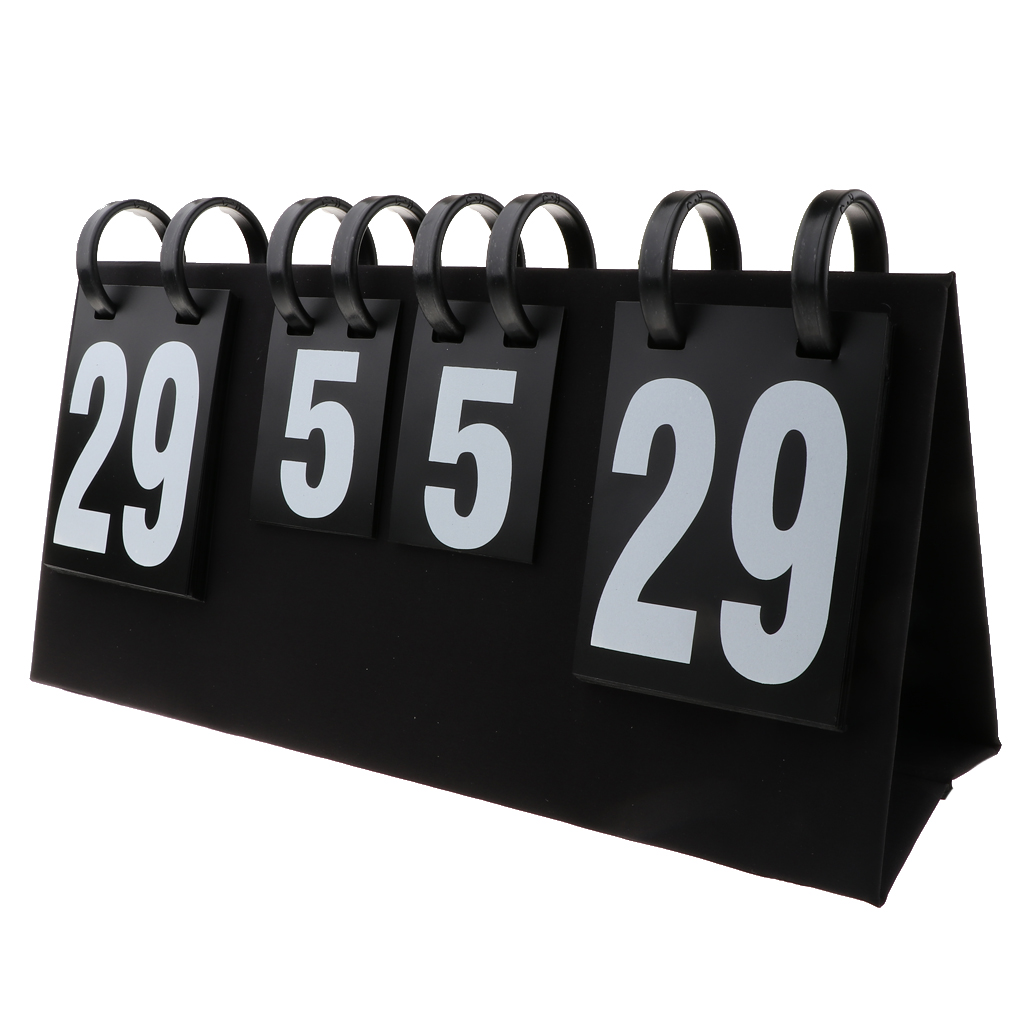 Durable Table Tennis, Basketball Flip Scoreboard PVC Digit for Basketball