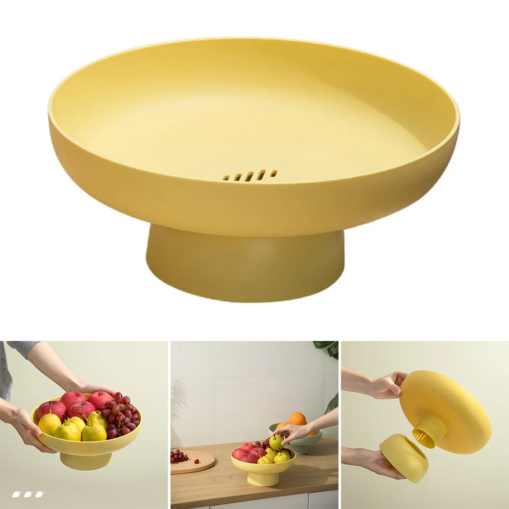 1pc Multifunction Fruit Snack Tray Drainer Basket Appetizer Living Room Kitchen Tool for Nuts Condiments Bread