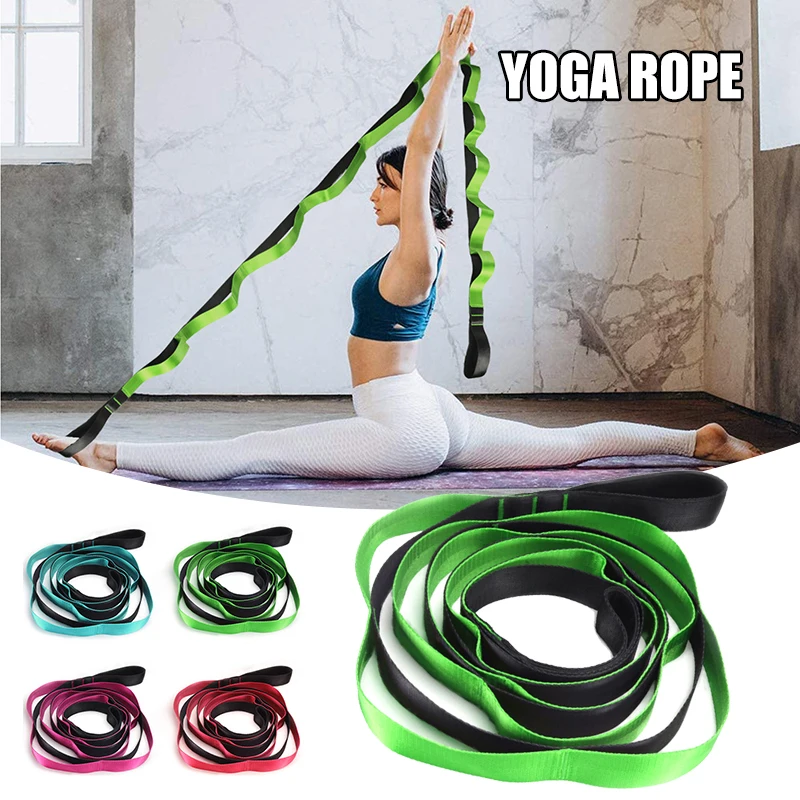 Yoga Stretching Strap Rehabilitation Training Belt Fitness Exercise Band Tool 