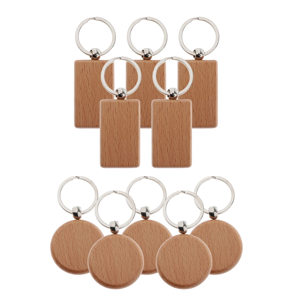 Diy Blank Wooden Keychain Personalized Wood Keychain Best Gift