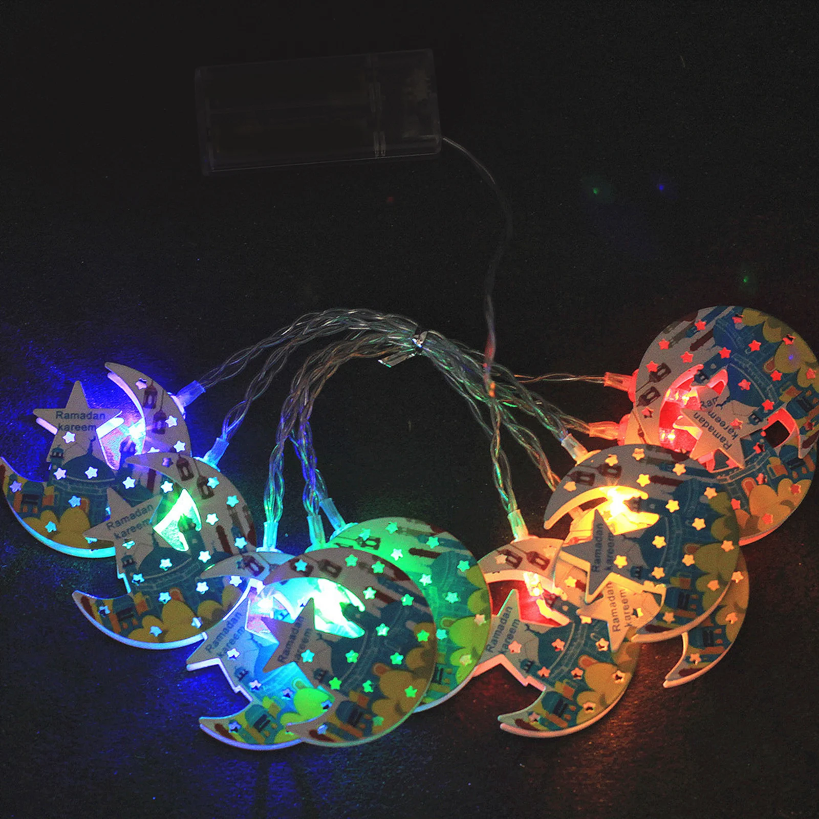 Eid Mubarak LED Fairy Lights Festival Indoor Muslim String Lights Décor