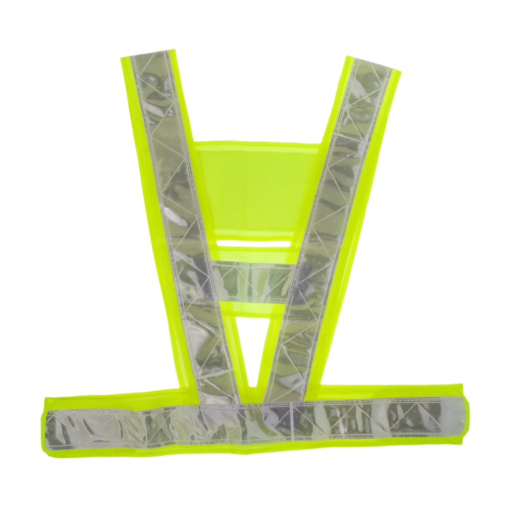 Reflective Vest with High Visibility Straps, Adjustable Waist And