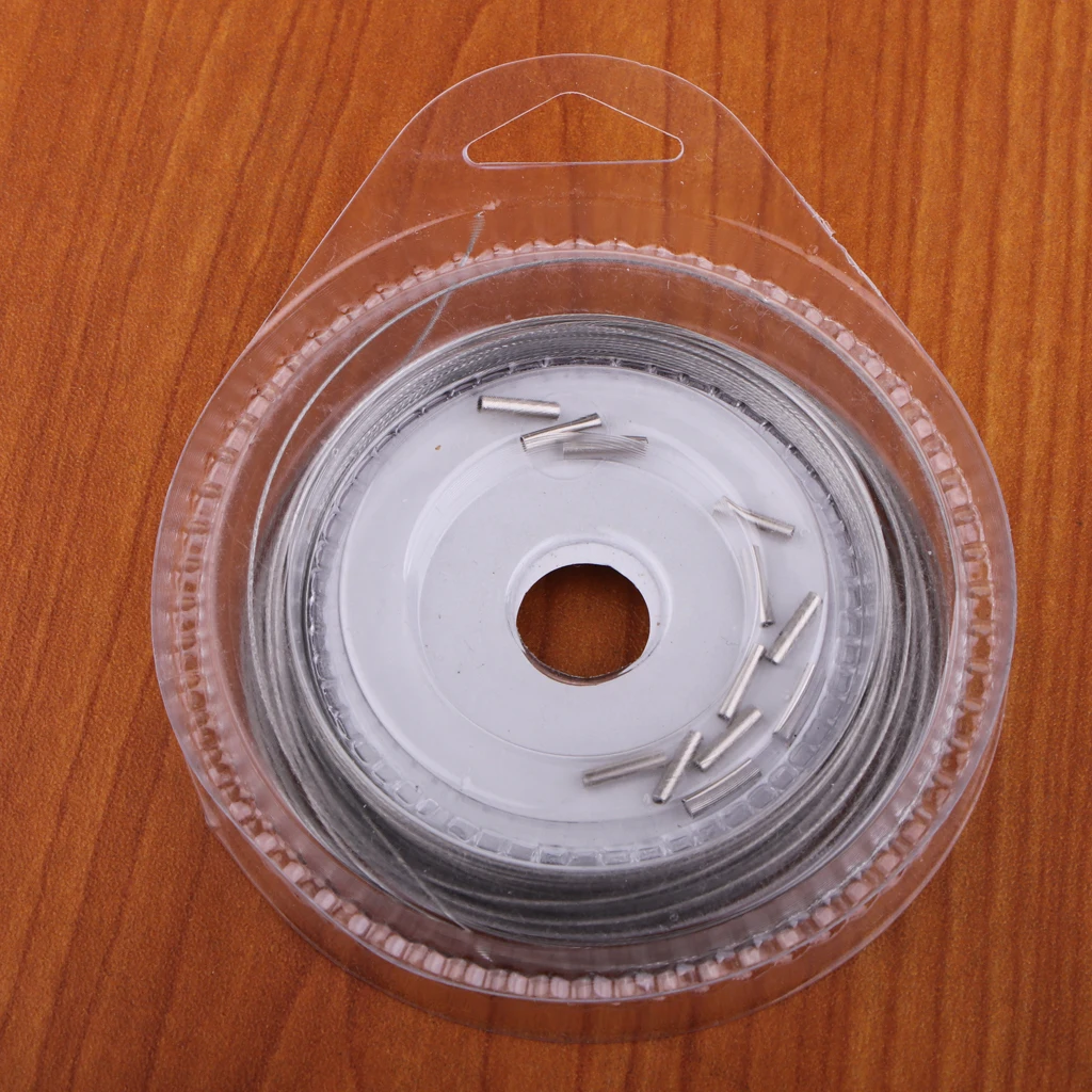 Fishing Line Wire Leader Vinyl Coated Stainless Steel Trace Lures Wire 10m