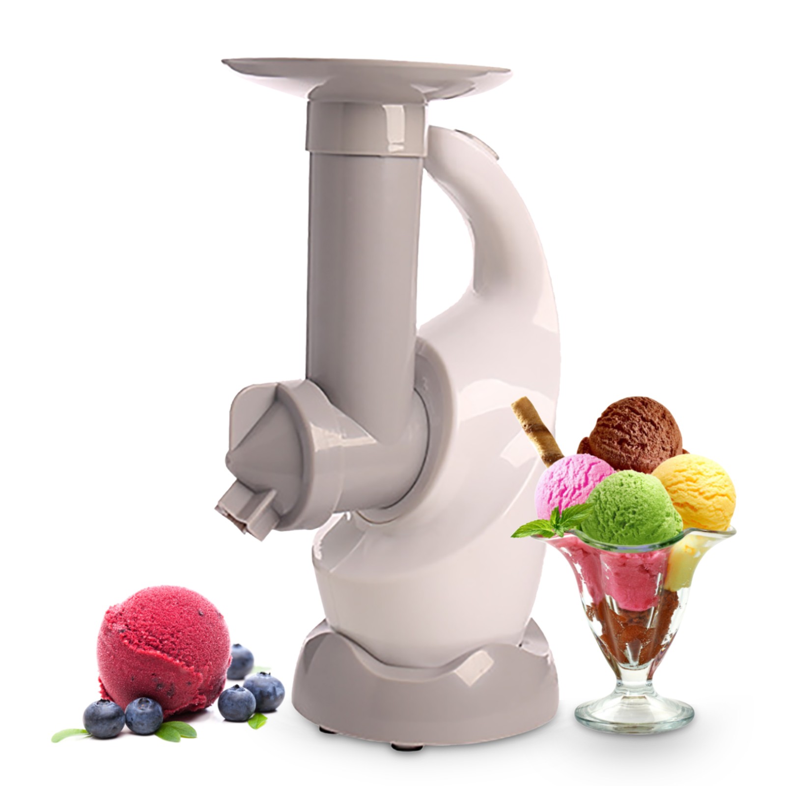 Automatic Ice Cream Maker Yogurt Sherbet Machine Compressor EU DIY Large Sprout Easy Operation