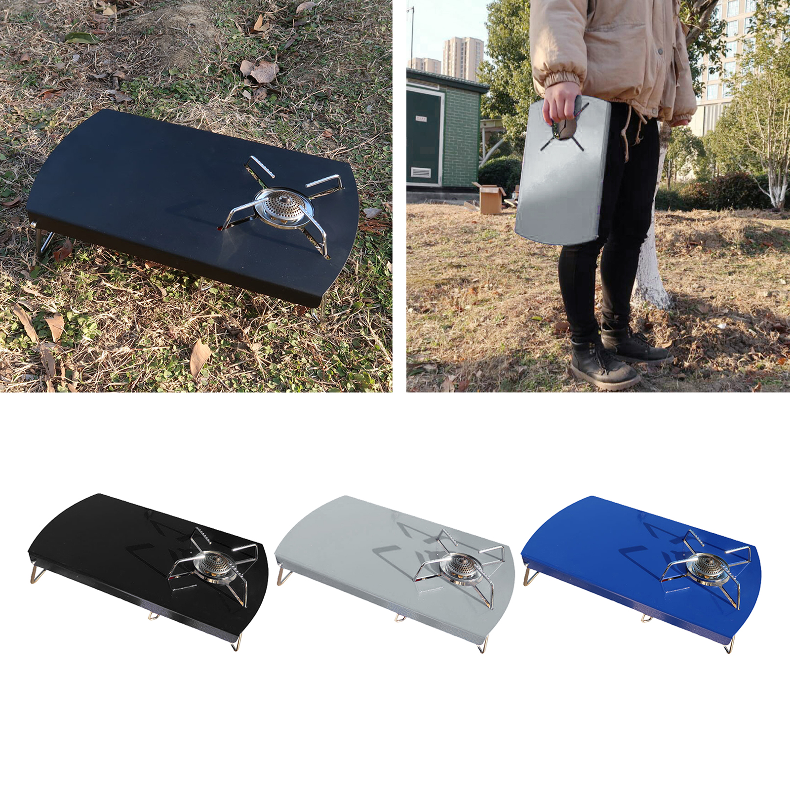 Outdoor Folding Stove Table Ultralight Burner Cooker Stand Holder BBQ Desk