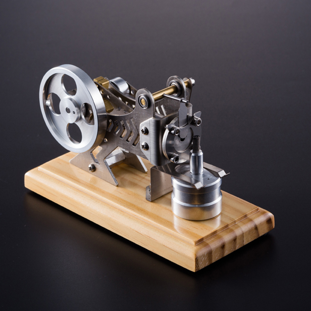 Steam Power Hot Air Stirling Engine Motor Mini Model Lab Metal Construction