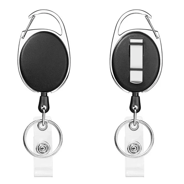 Id Badge Sizeretractable Id Badge Reel For Nurses - Durable Key Ring Clip