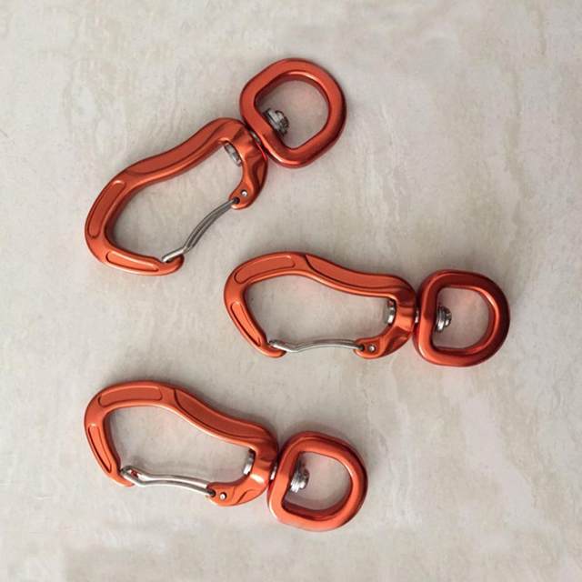 360° Rotatable Spinner Carabiner Swivel Carabiner Clip Small Wire