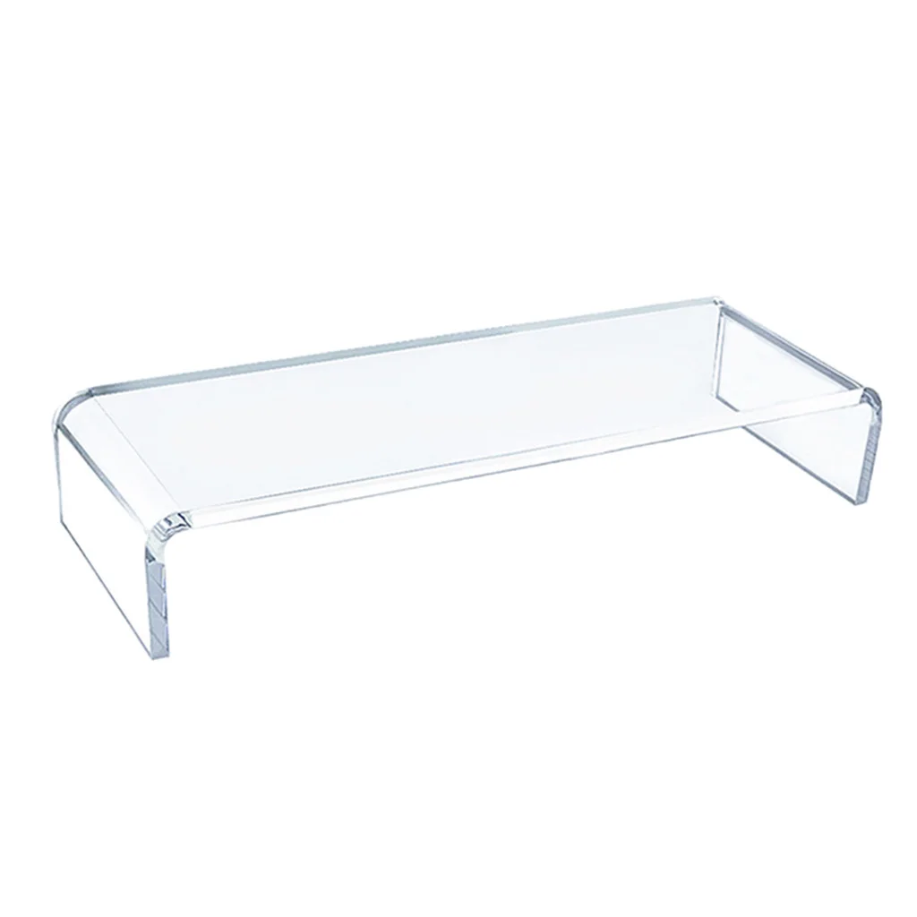 School Clear Monitor Stand Shelf Tabletop PC Computer Screen