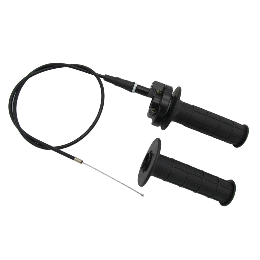 1 Pcs 7/8 Inch Twist Handle Throttle Grip Tube & Cable For 110-250cc Mini Dirt Bike Quad ATV Etc