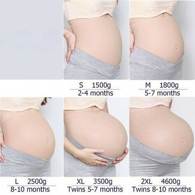 New Silicone Artificial Fake Belly Maternity Props Male And Female