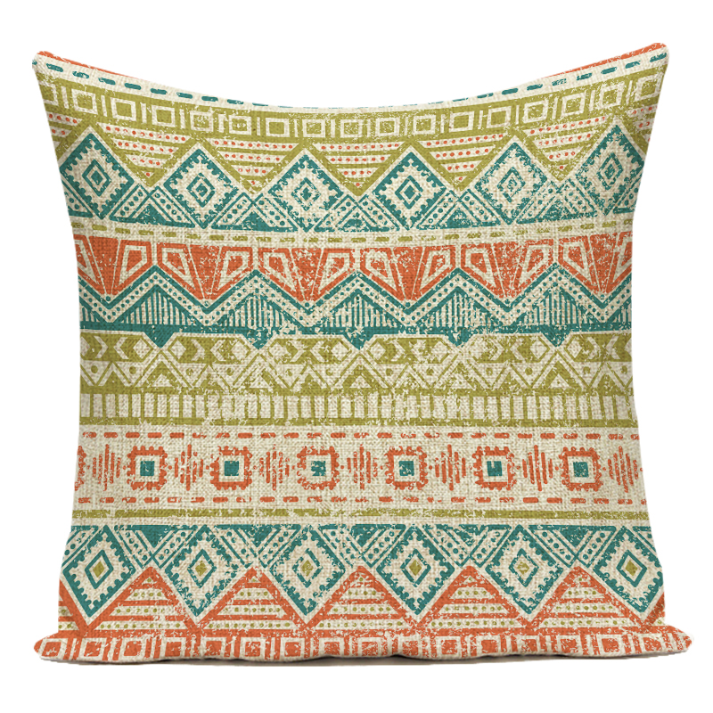 Bohemian Geometry Dekorative Kissen Fall Polyester Sofa Hause Geometrische Kissenbezug für Sofa Hause Wohnzimmer – Detail 12