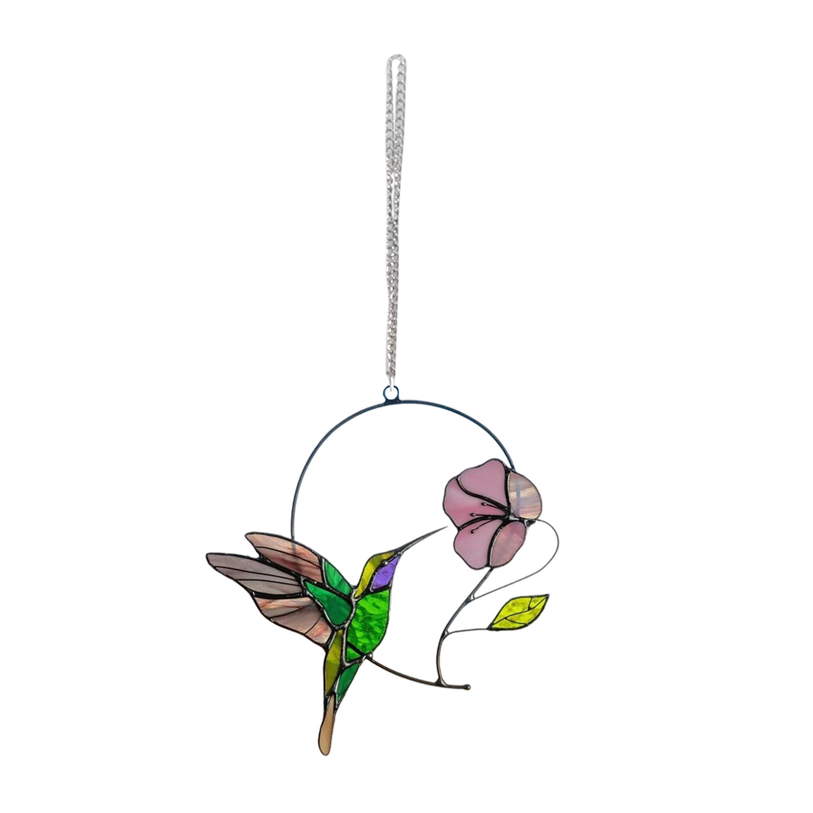 Hummingbird Colourful Window Car Hanging Ornament Home Balcony Kitchen  Outdoor Garden Yard Acrylic Birds  Decorative