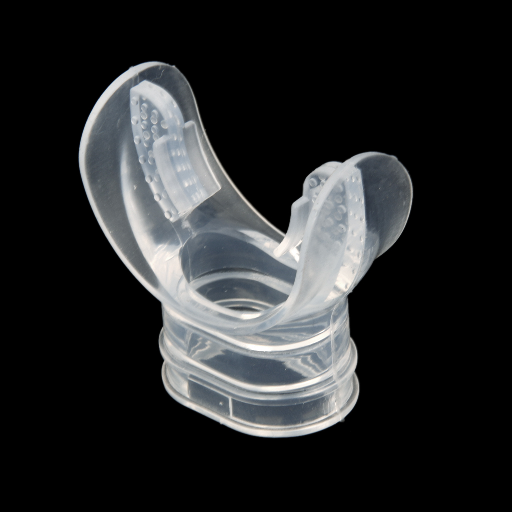 Transparent Silicone Snorkel Mouthpiece Replacement Scuba Regulator Comfort Fit Mouth Piece for Diving Scuba Snorkel
