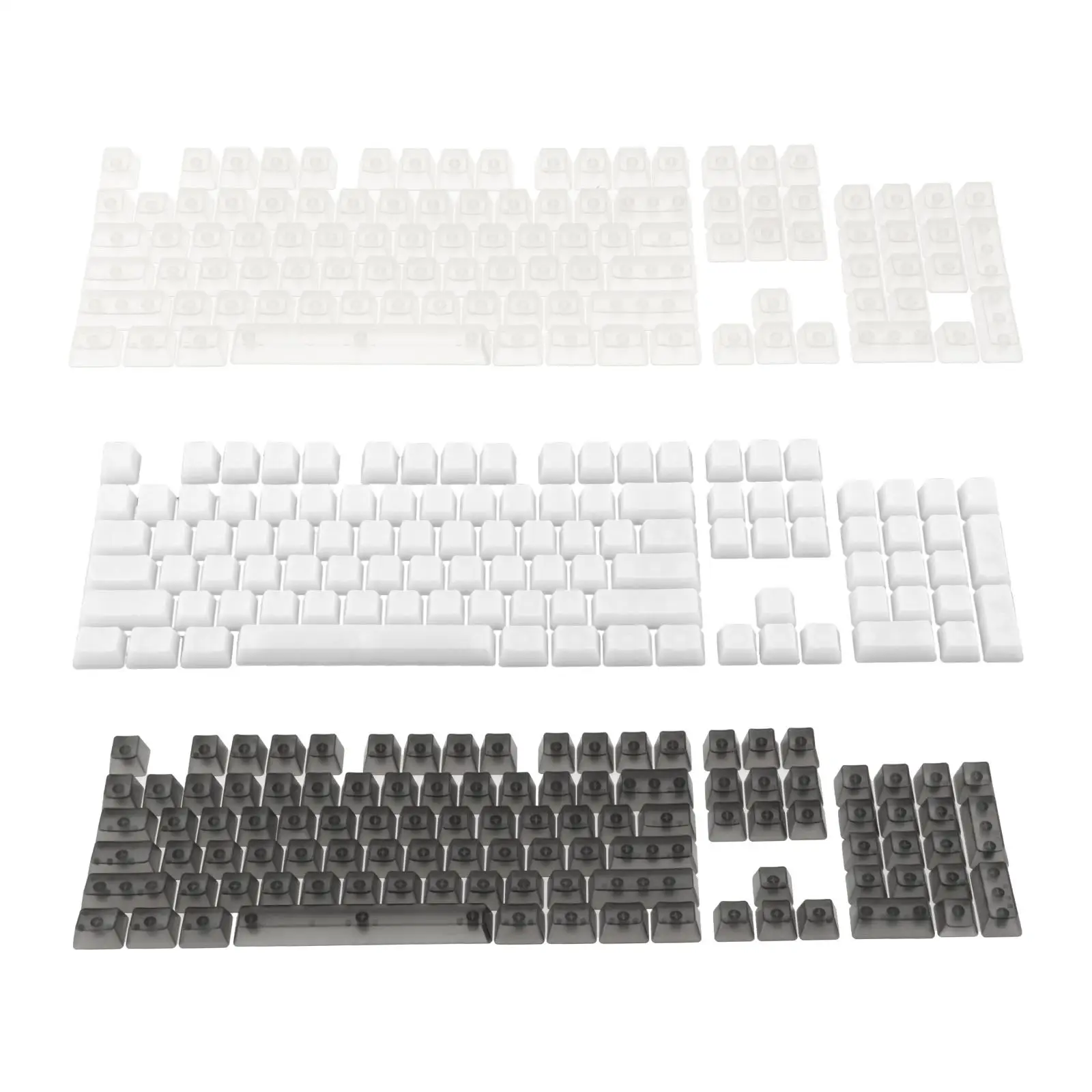 DIY Fully Transparent Keycaps Machinery High Toughness Cherry Profile Mechanical Keyboards Keyset for CHERRY MX/Clone Switches