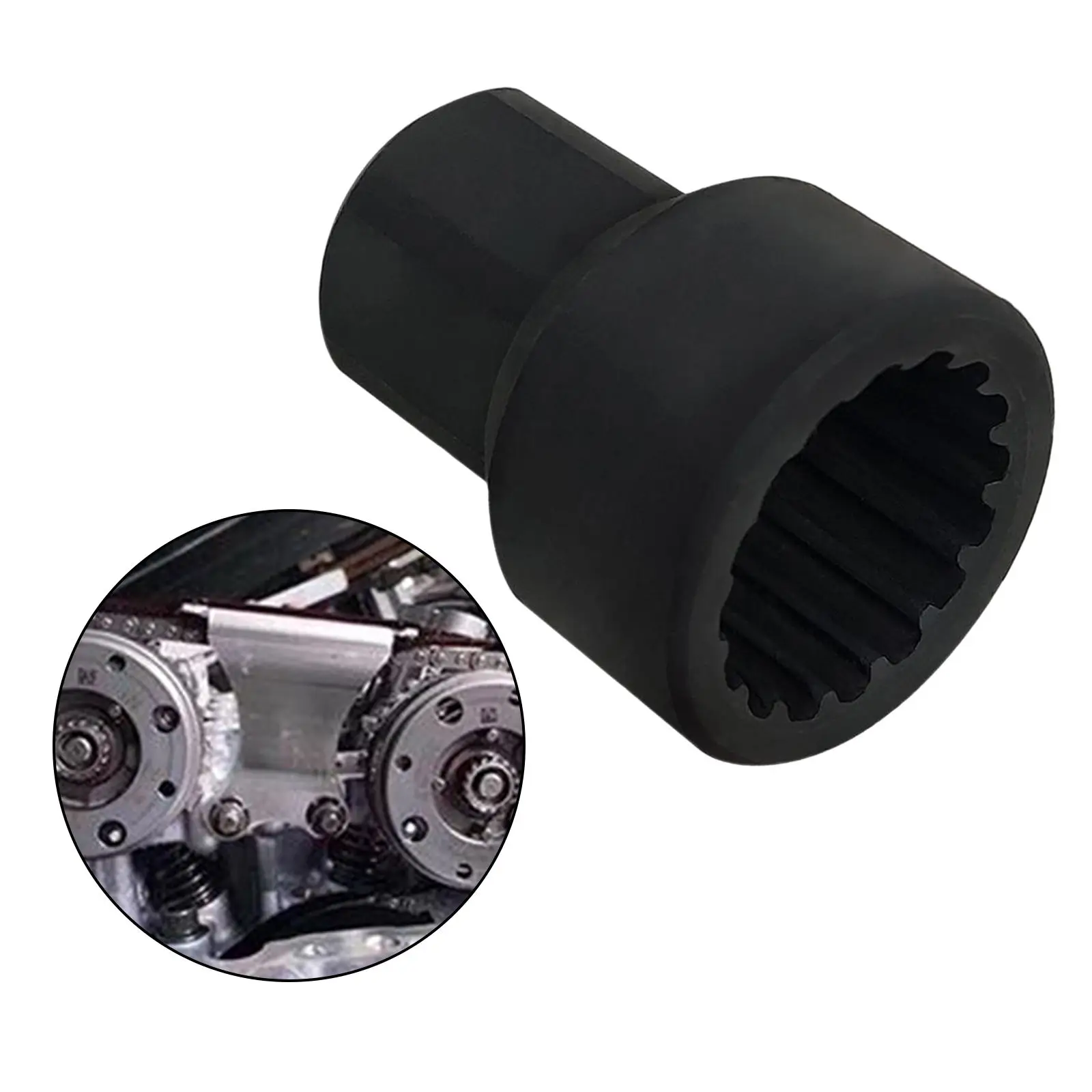 HIGHER Durable and Strong Camshaft  Socket 1/2in Dr x 22mm 16PT Replacement for
