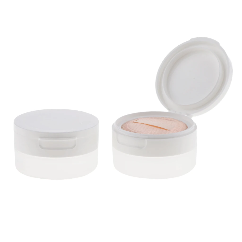 Kesoto 2Pcs 50g Empty Loose Powder Jar Bottle Container/Make Up Sifter Bottles High quanlity