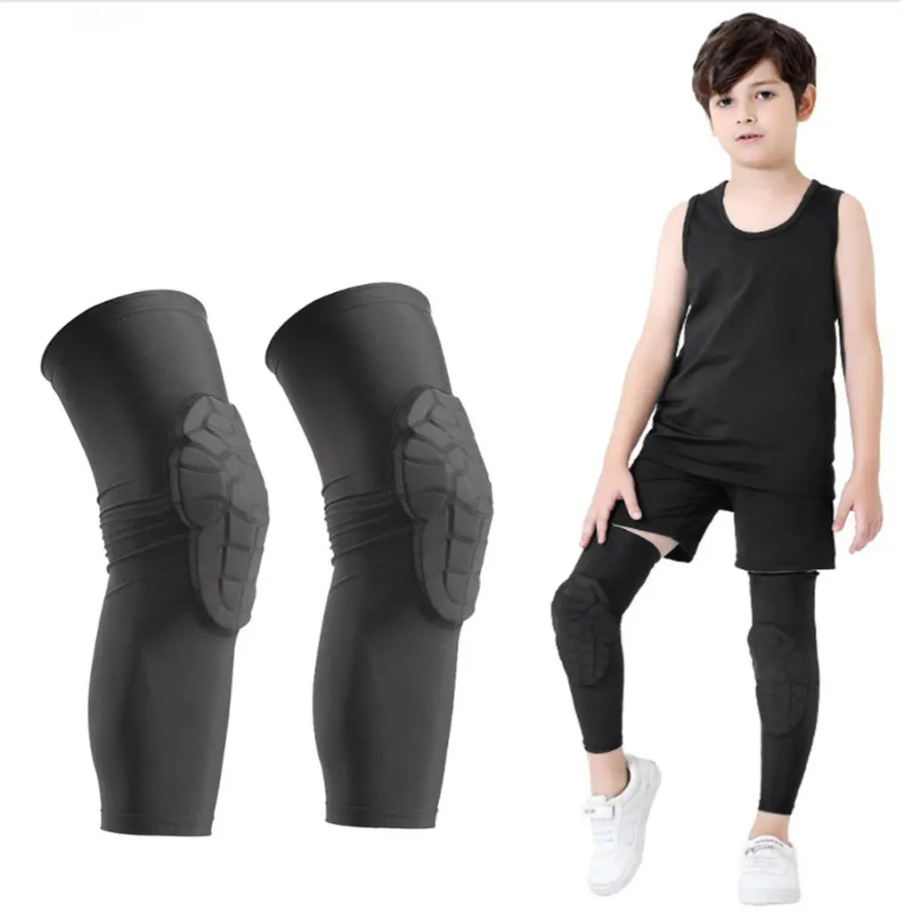 2 Pieces Sports Knee Pad Compression Leg Sleeve Brace Guard - Performance & Long Lasting - Choice of Size