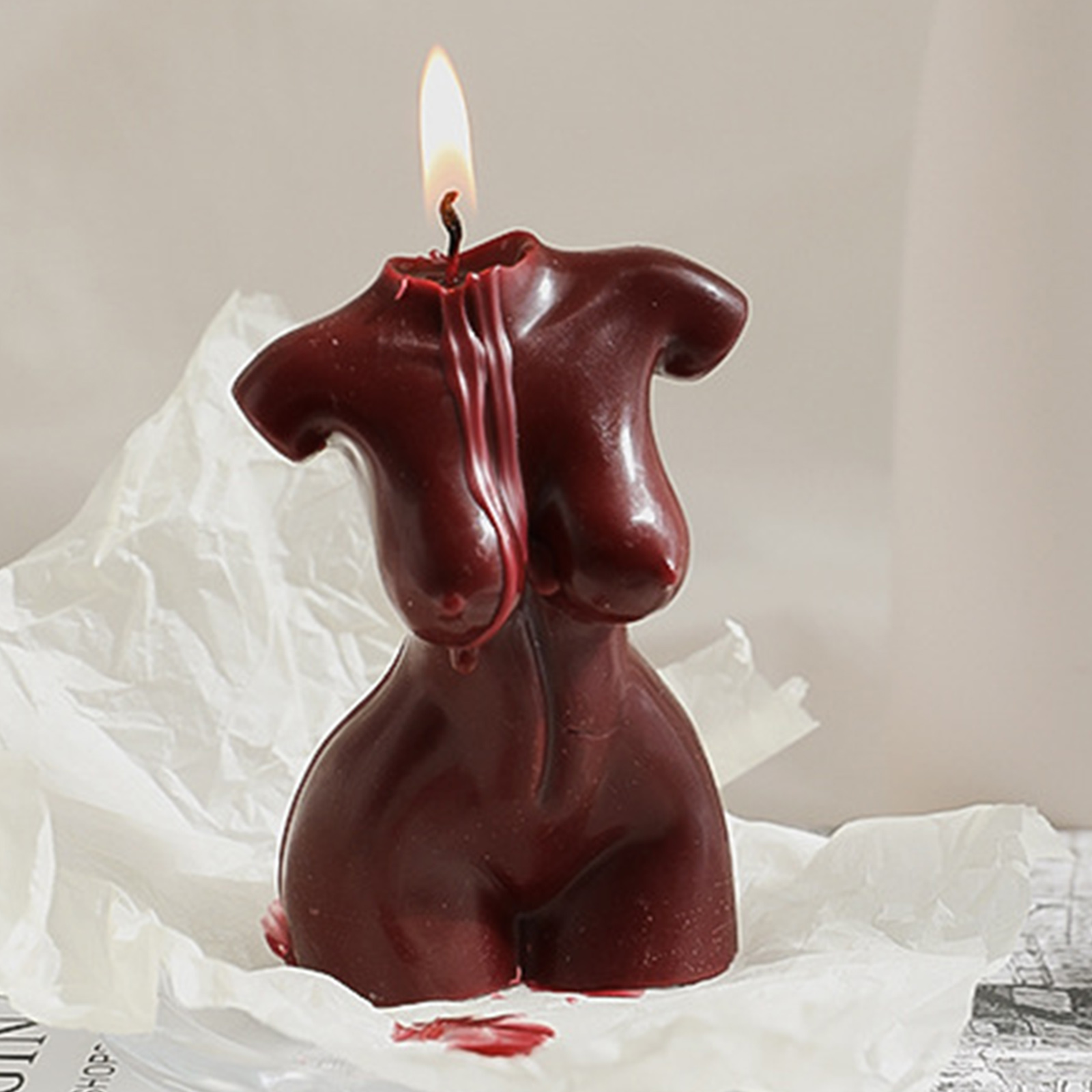 Human Womens Body Torso Candle Exquisite Scented Wax for Home Decoration