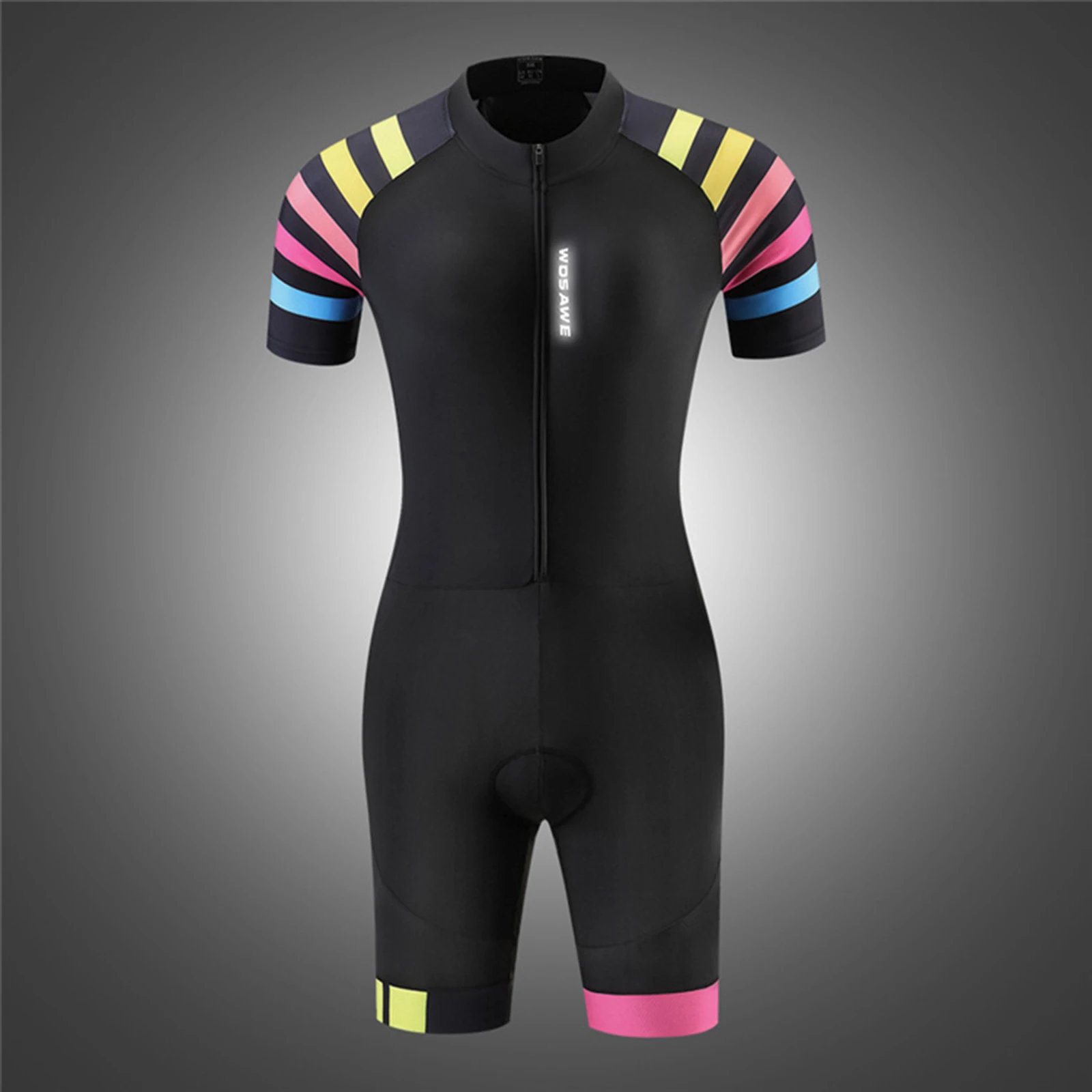Womens Triathlon Tri Suit Padded Compression Running Swimming Cycling Skinsuit 