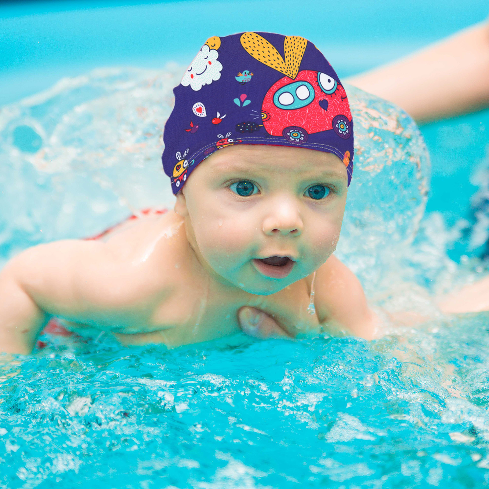 Lovely Swimming Caps High Elastic Women 