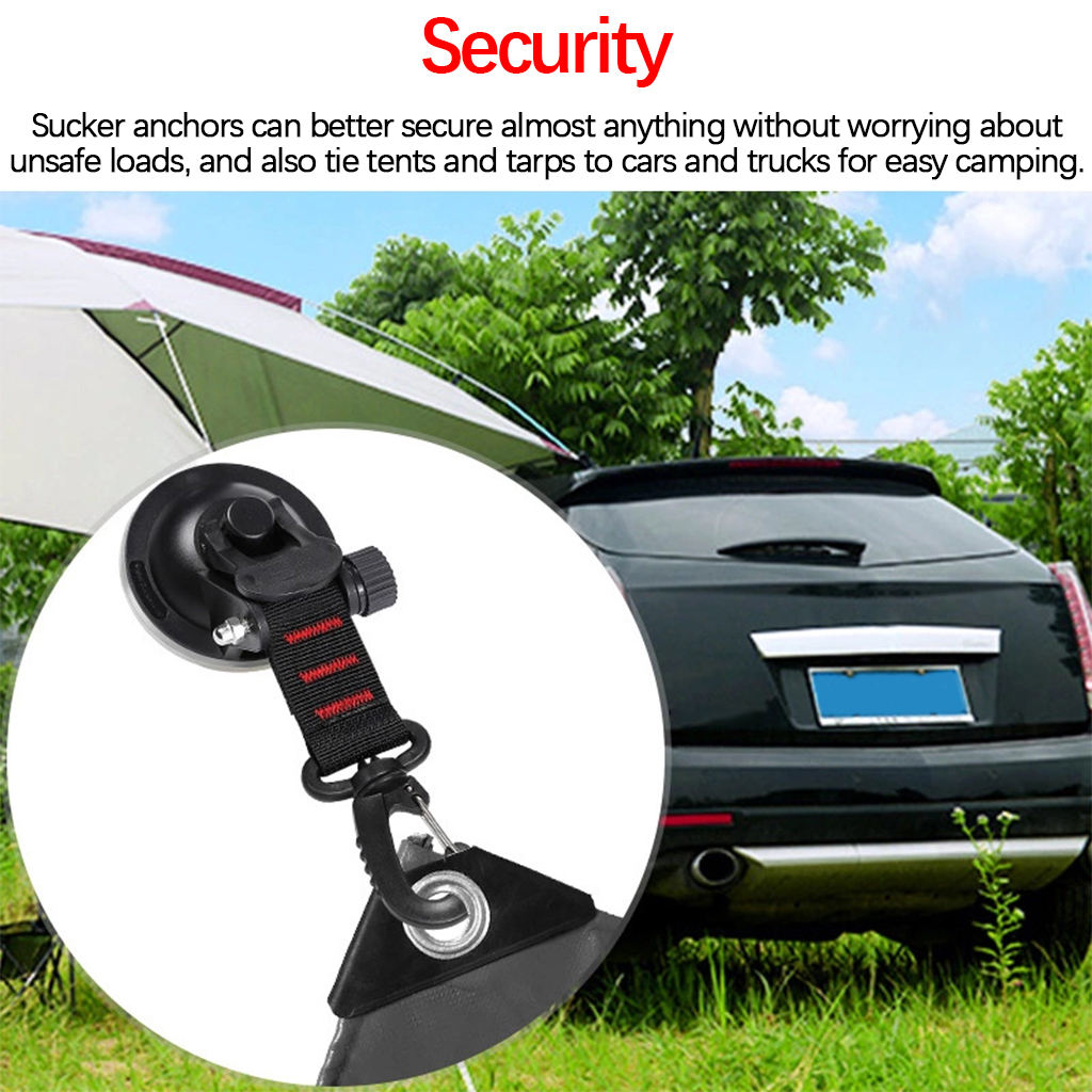 Max 10 kg Car Boat Camping Vacuum Suction Cup Anchor with Hook for Restroom Home