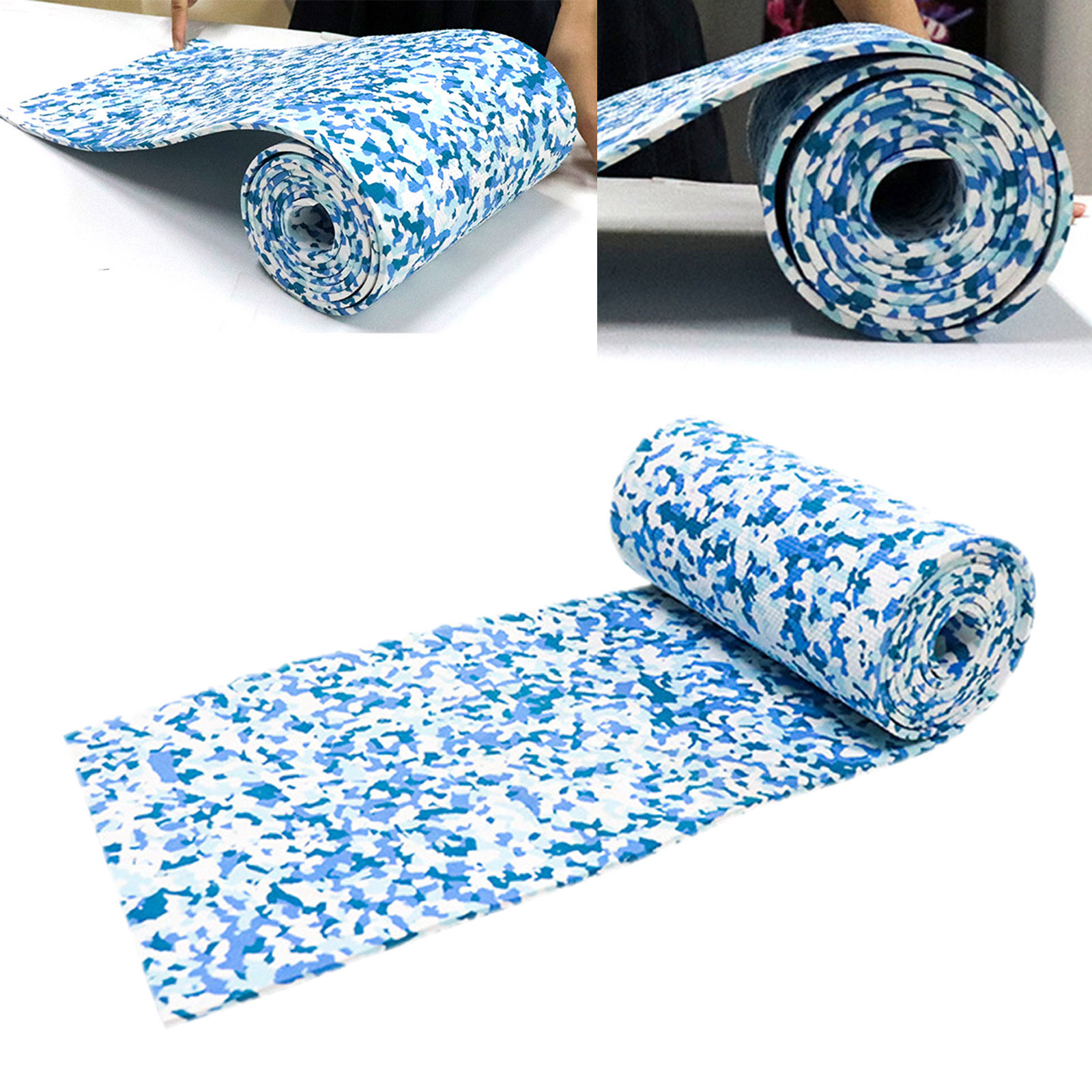 EVA High Density Decking Yacht Marine Flooring Carpet Anti Slip Mat Black Camouflage Boat Accessories Blue