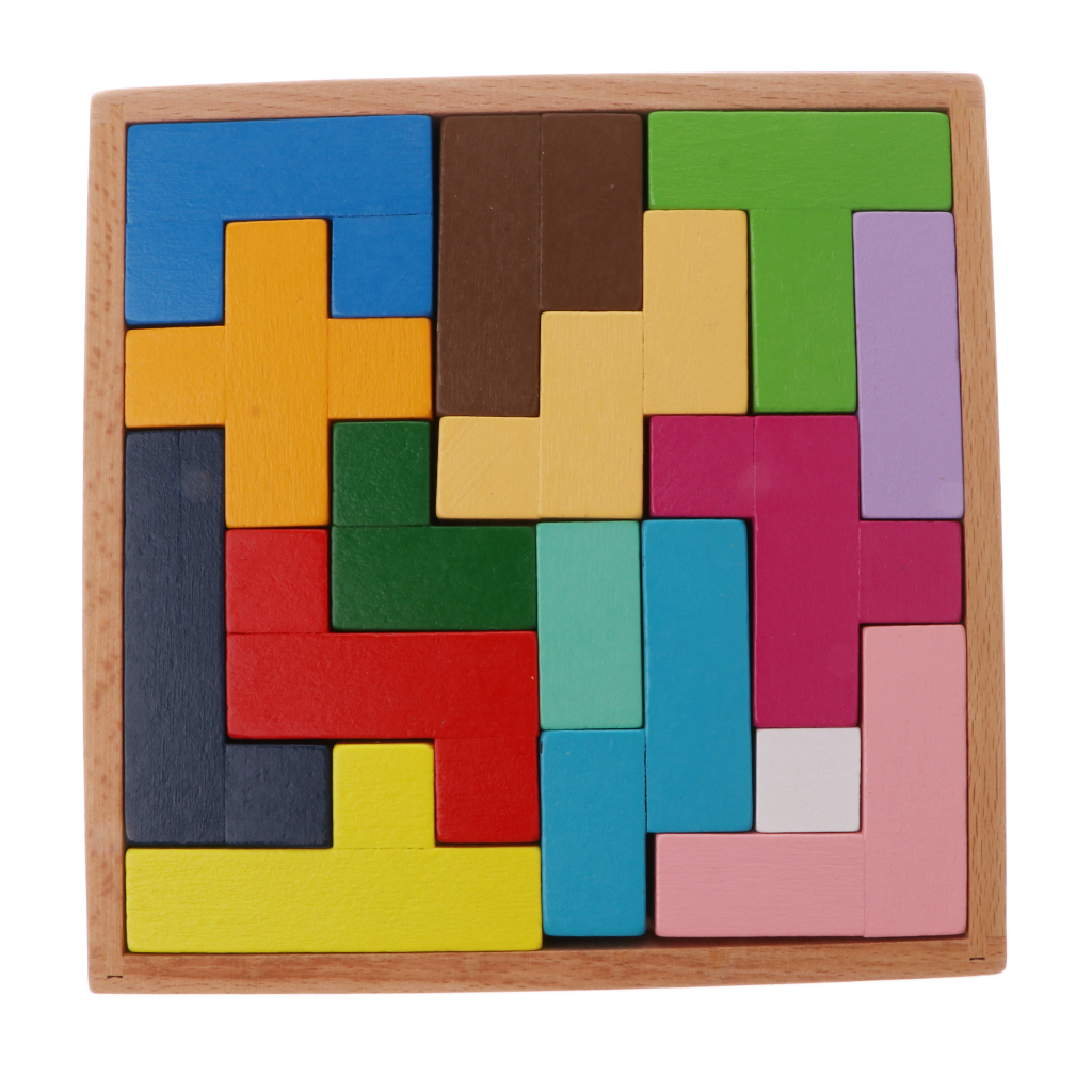 Wooden Tangram  Puzzle Blocks Game Kids/Baby Developmental Toy Gifts